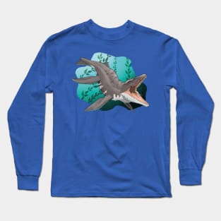 Deep Sea Majesty: Mosasauria Reigns Long Sleeve T-Shirt